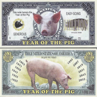 Tiền Lợn 1 triệu $ kỉ niệm Mỹ