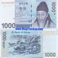 QT20 : Korea ( Hàn quốc ) 1000 Won 2007