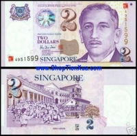 QT35 : Singapore 2 dollar 2000