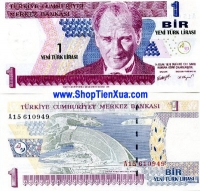 QT41 : Turkey ( Thổ Nhĩ Kỳ ) 1 lire 2005