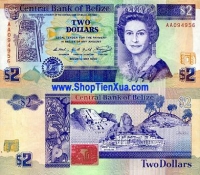 QT94 : Belize 2 Dollar 1990