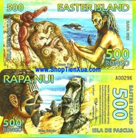 QT106 : Easter Island (Đảo Phục Sinh) 500 Rongo 2011