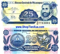 QT115 : Nicaragua 25 centavos 1990