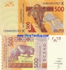 QT126 : khu Vực Tây Phi 500 Francs 2012 - anh 1