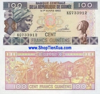 QT142 : Guinea 100 Francs 1998